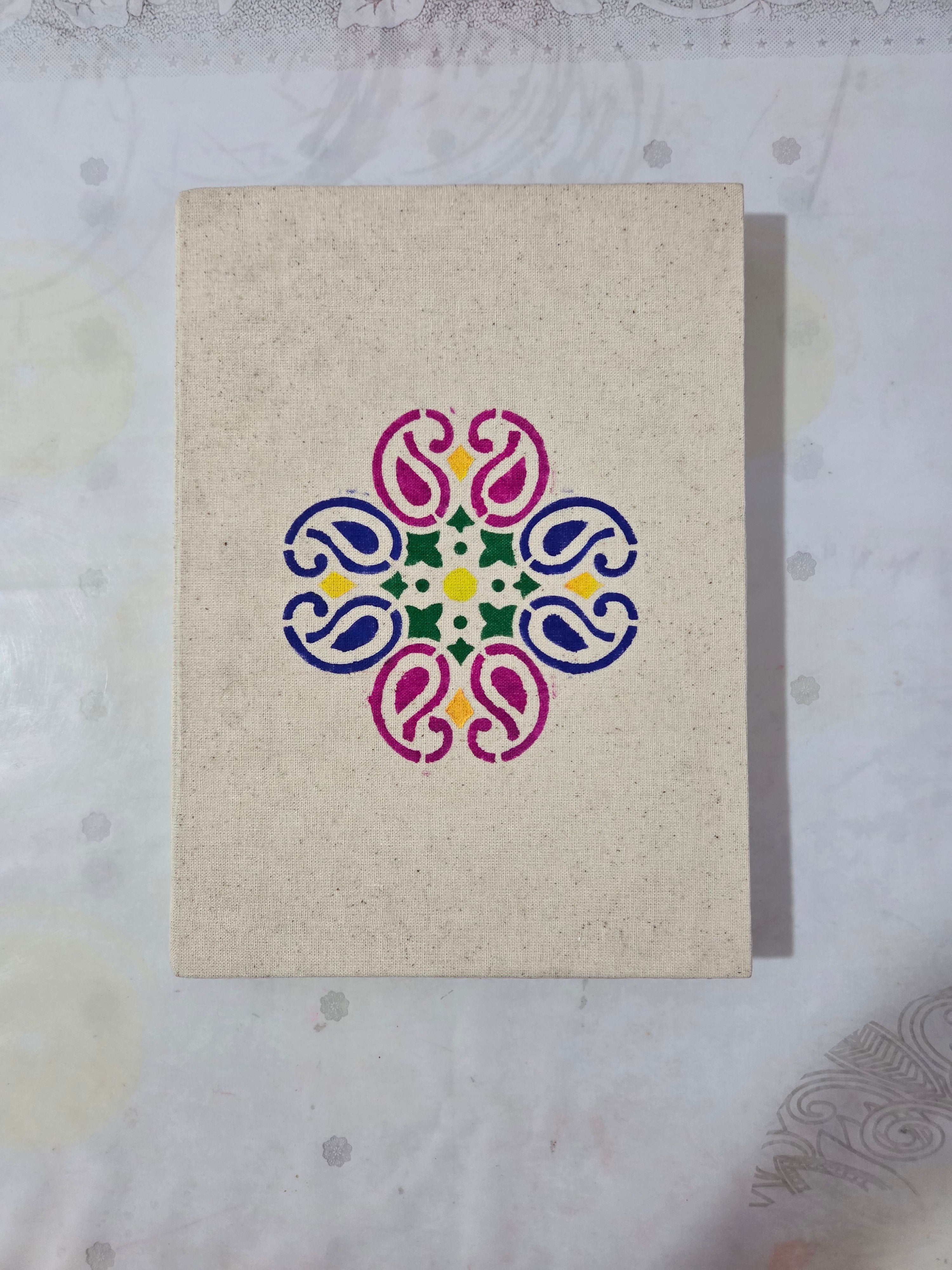 Paisley handmade paper sketch book