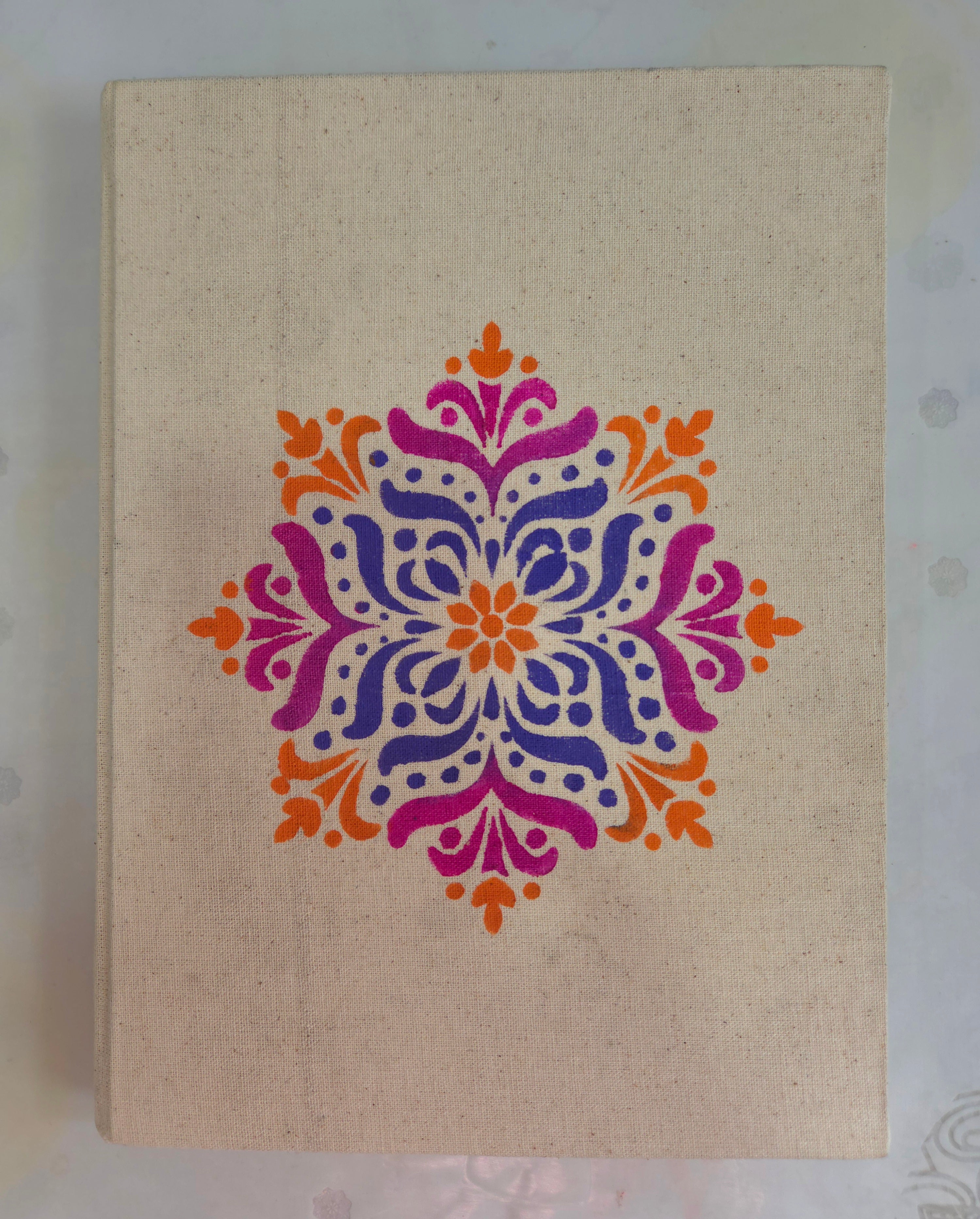 Floral design handmade paper sketch book 1