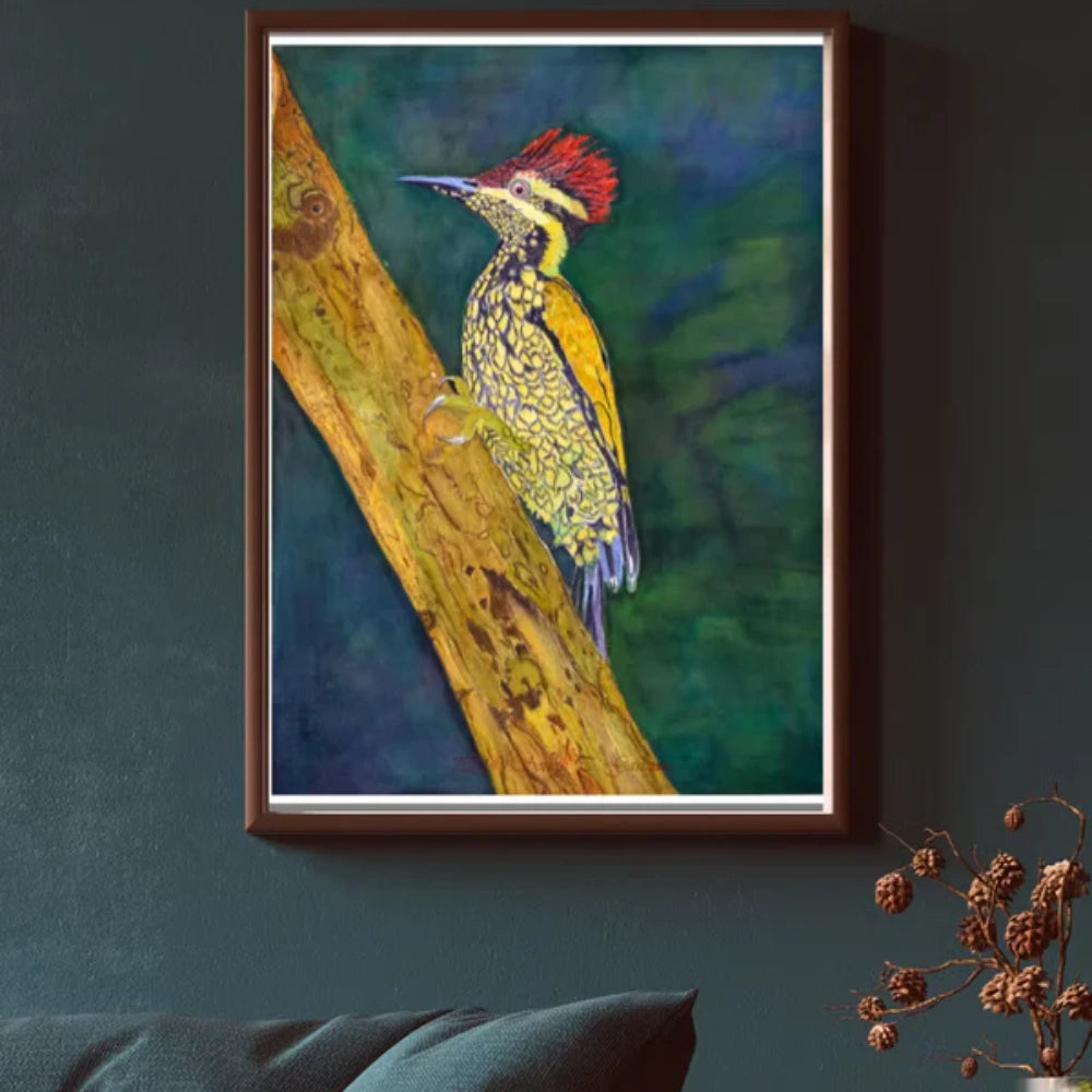 Lesser flamed woodpecker