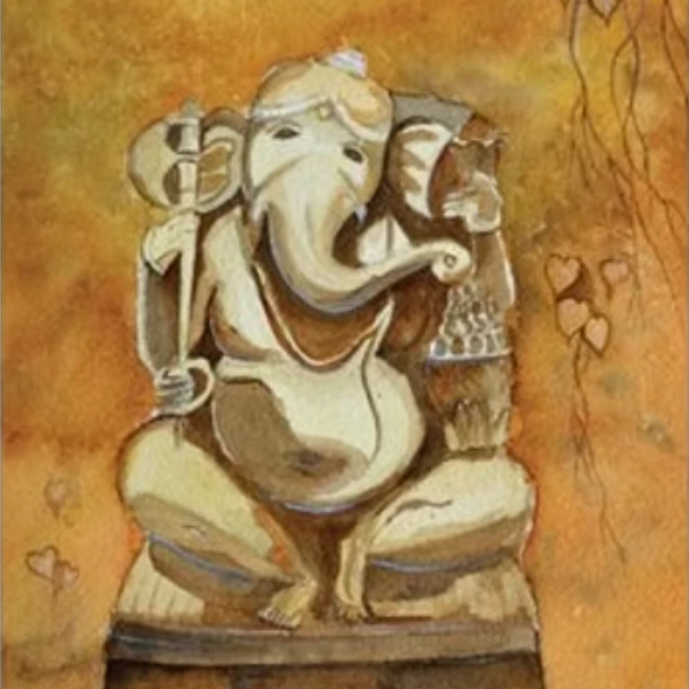 Golden ganesha