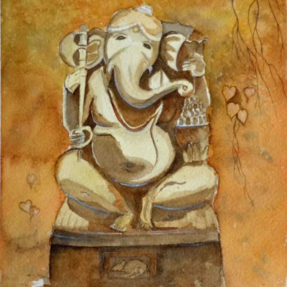 Golden ganesha