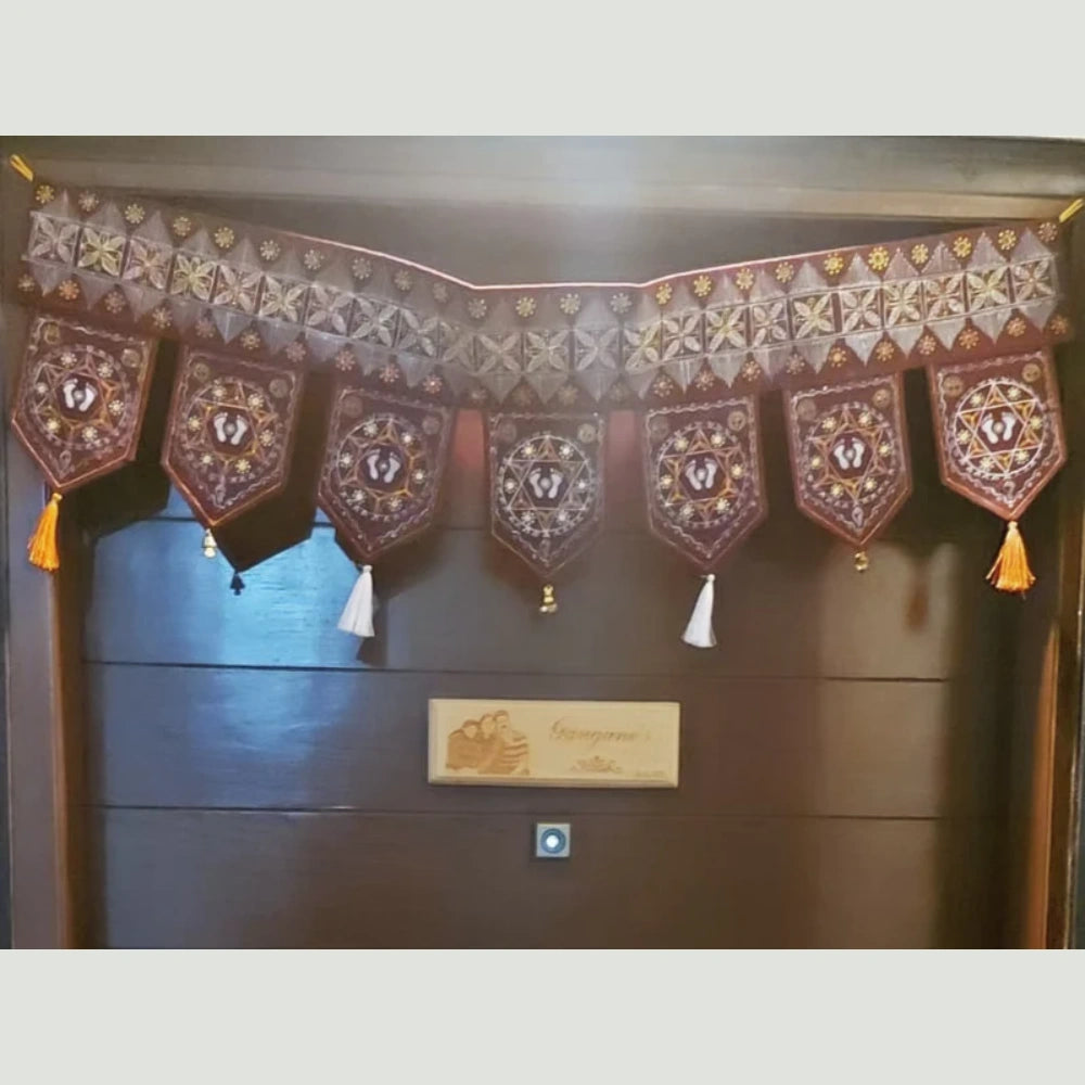 Lakshmi Swagatam hand-painted Toran