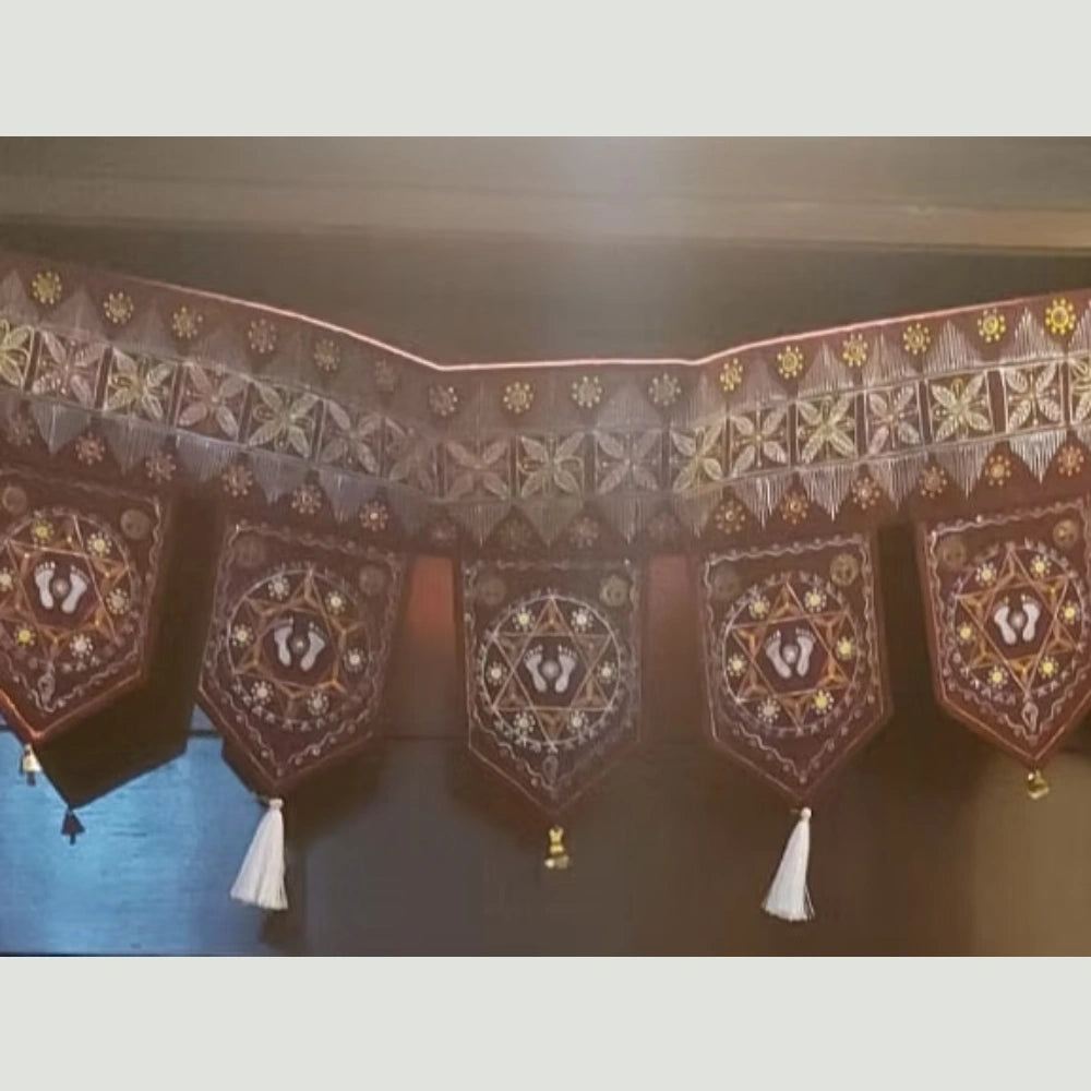 Lakshmi Swagatam hand-painted Toran