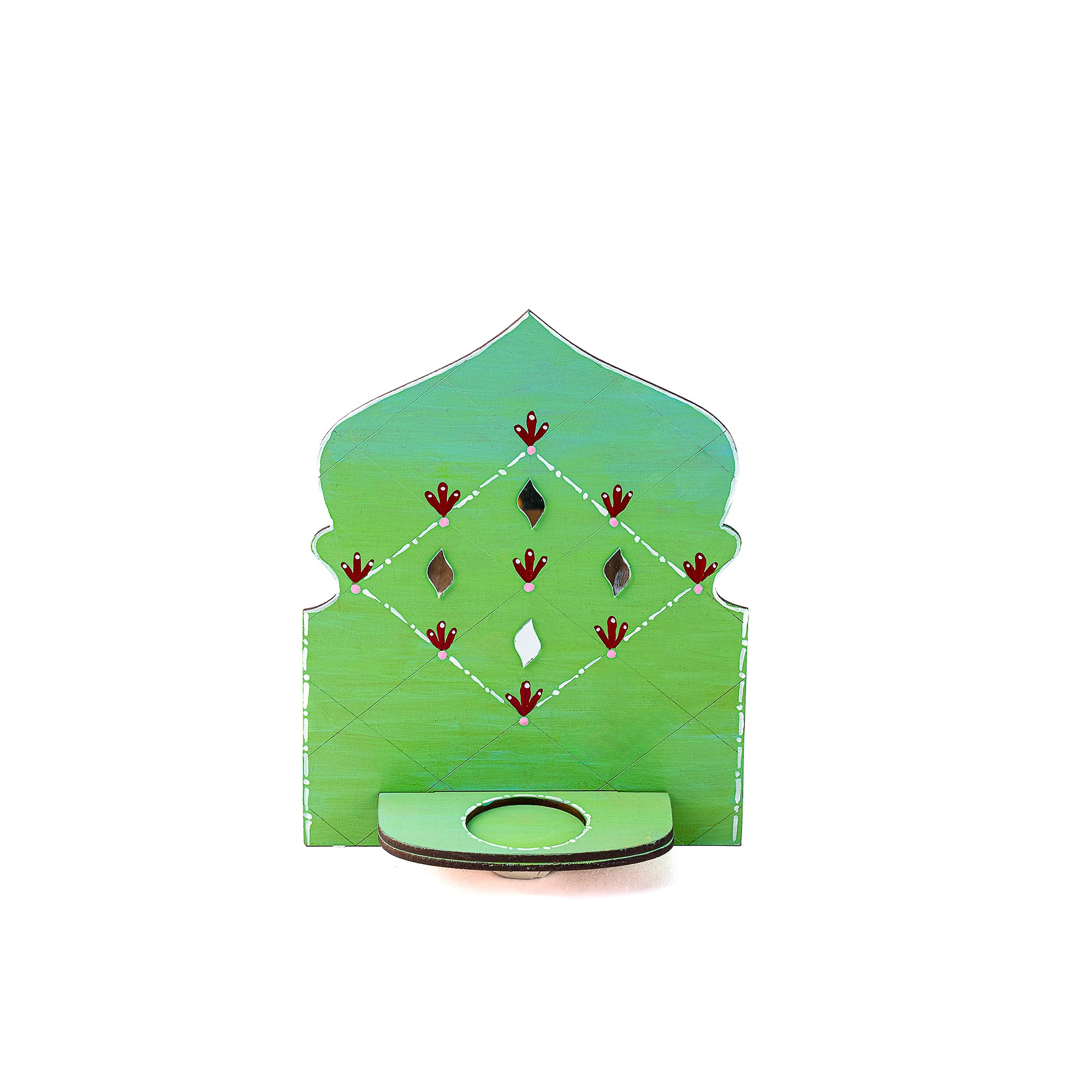Panaromic tealight holder (Green)