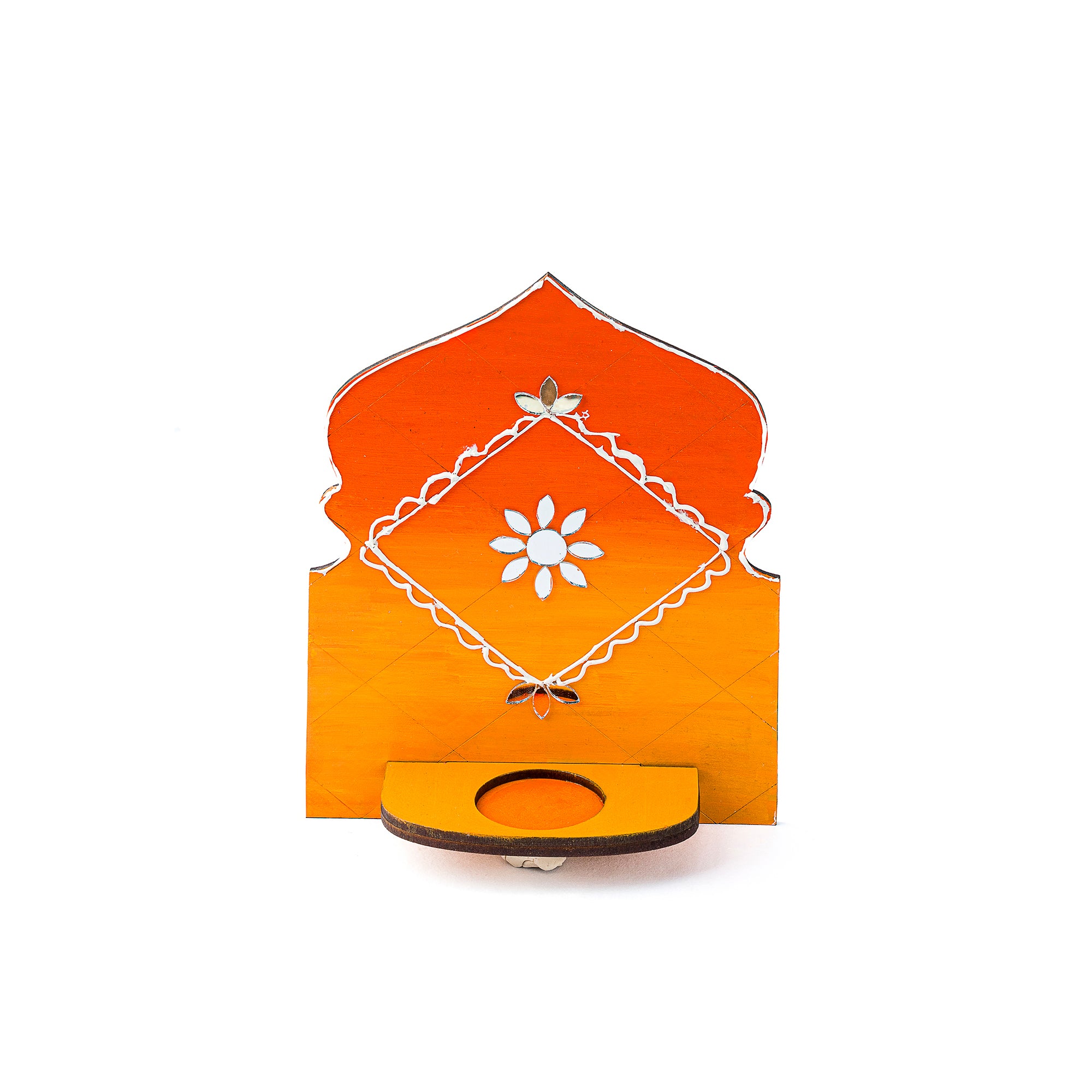 Panaromic tealight holder (Orange yellow)