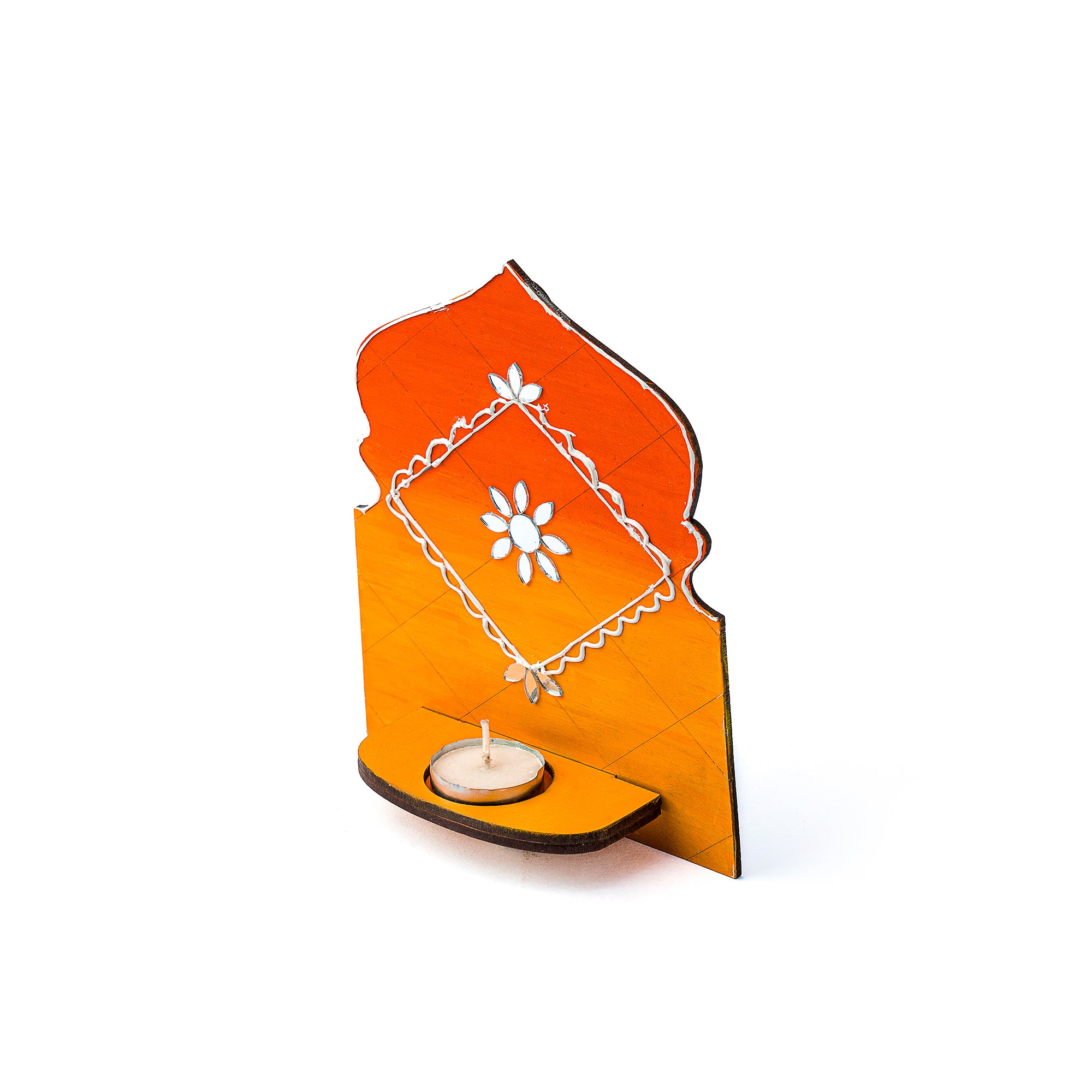 Panaromic tealight holder (Orange yellow)