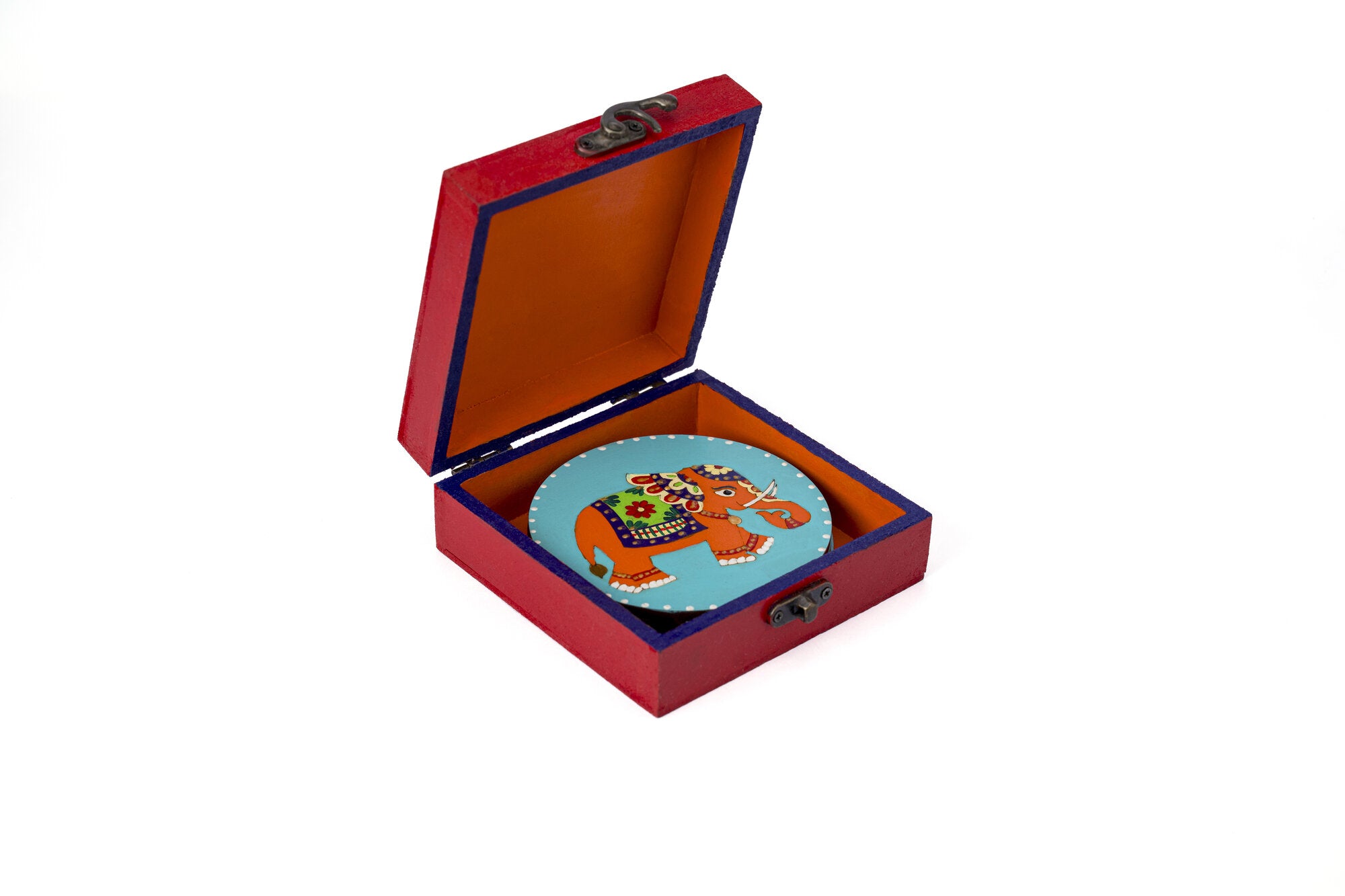 Box Elephant Insignia coaster set of 4