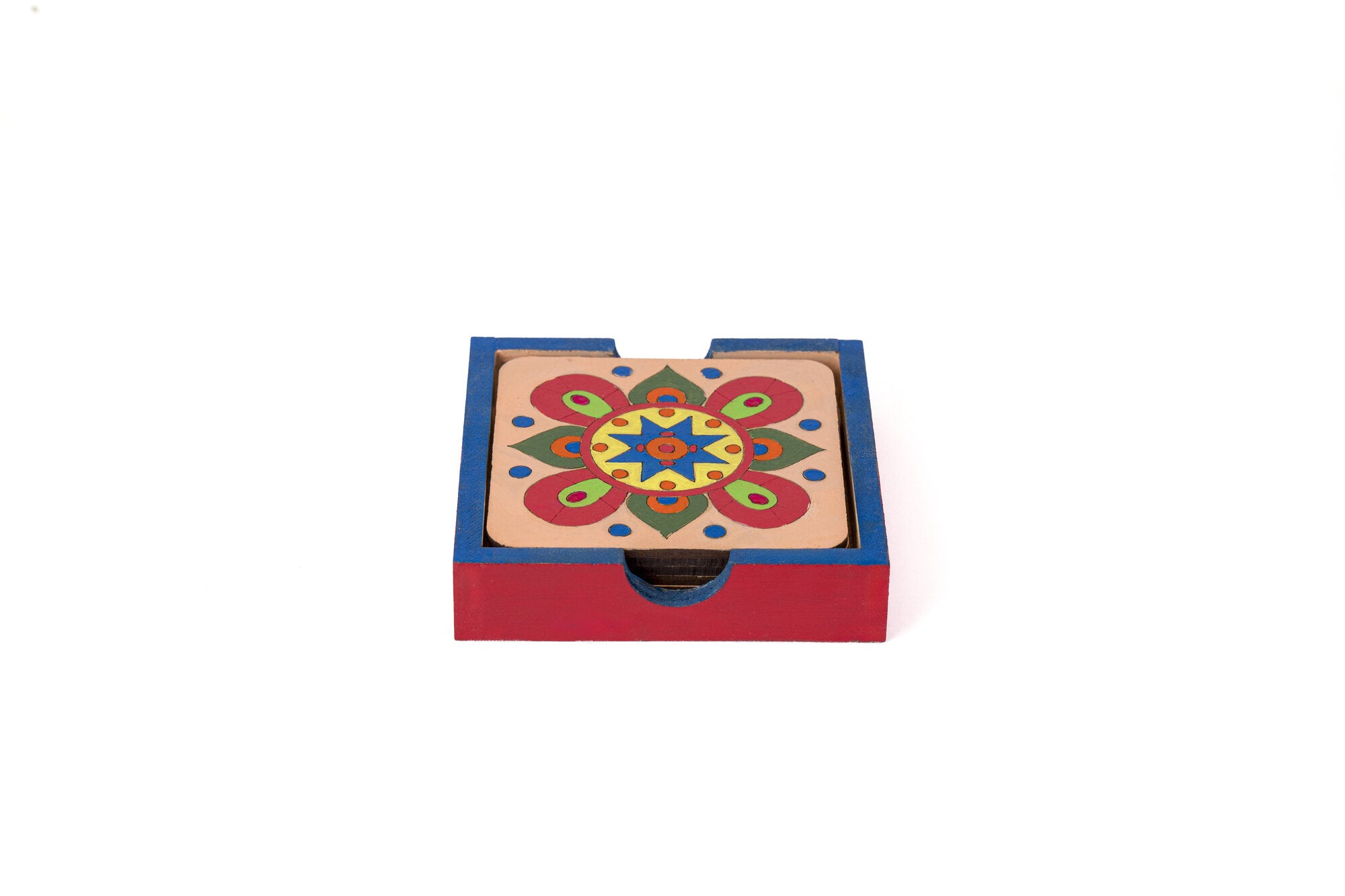 Mandala coaster set of 6 (Pattern 1)