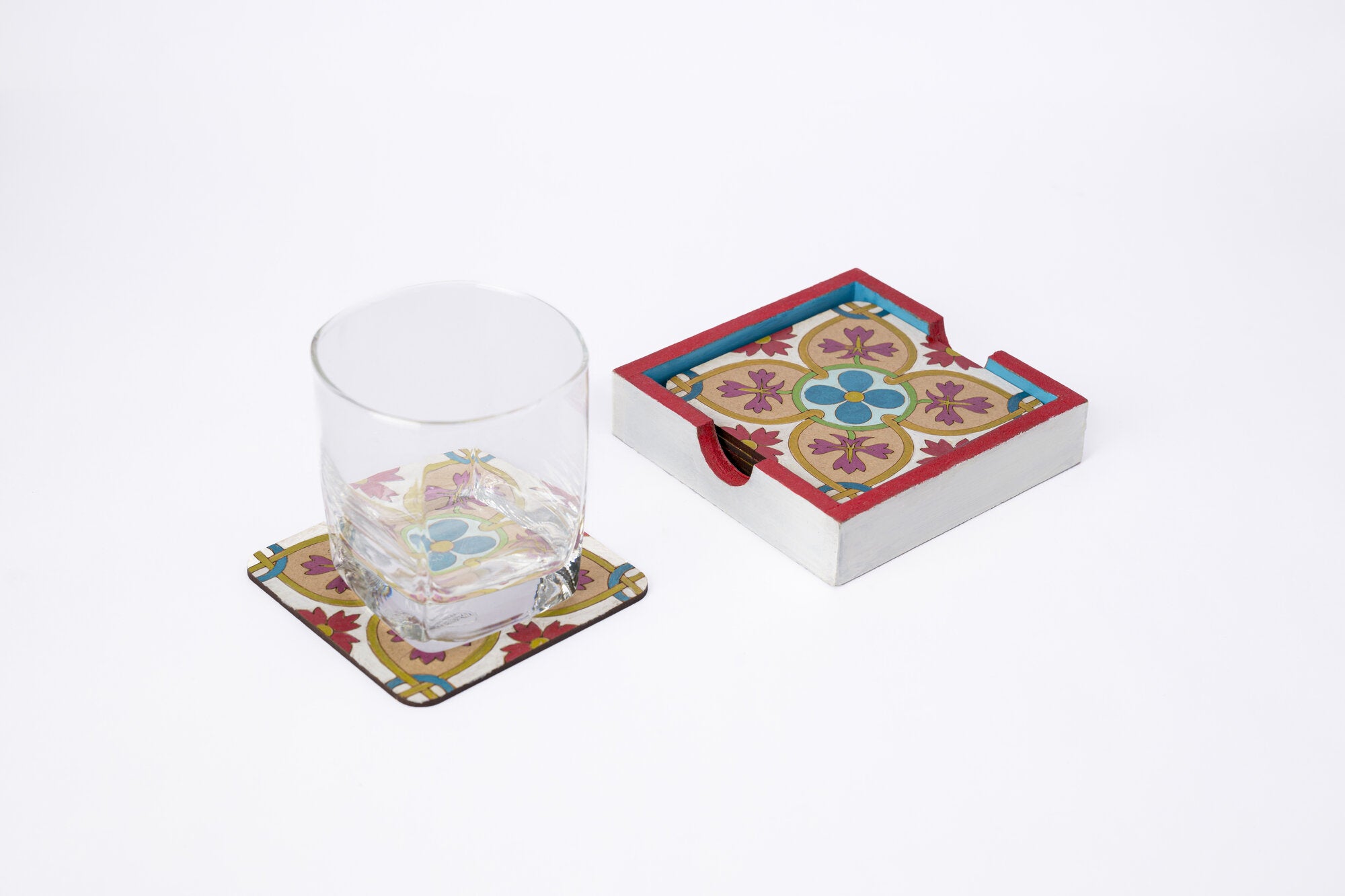 Spanish tile coaster set of 6