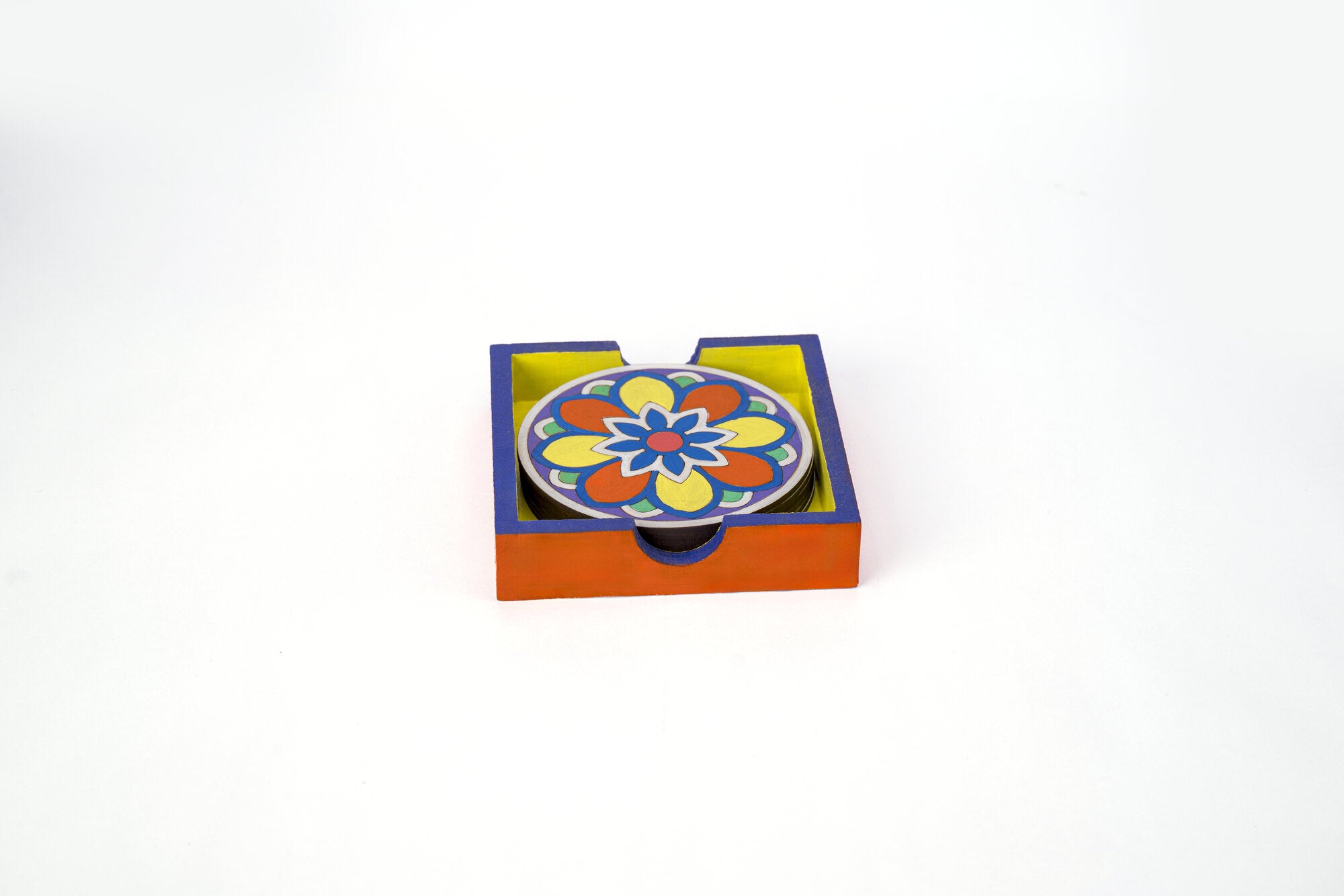 Mandala coaster set of 6 (Pattern 3)