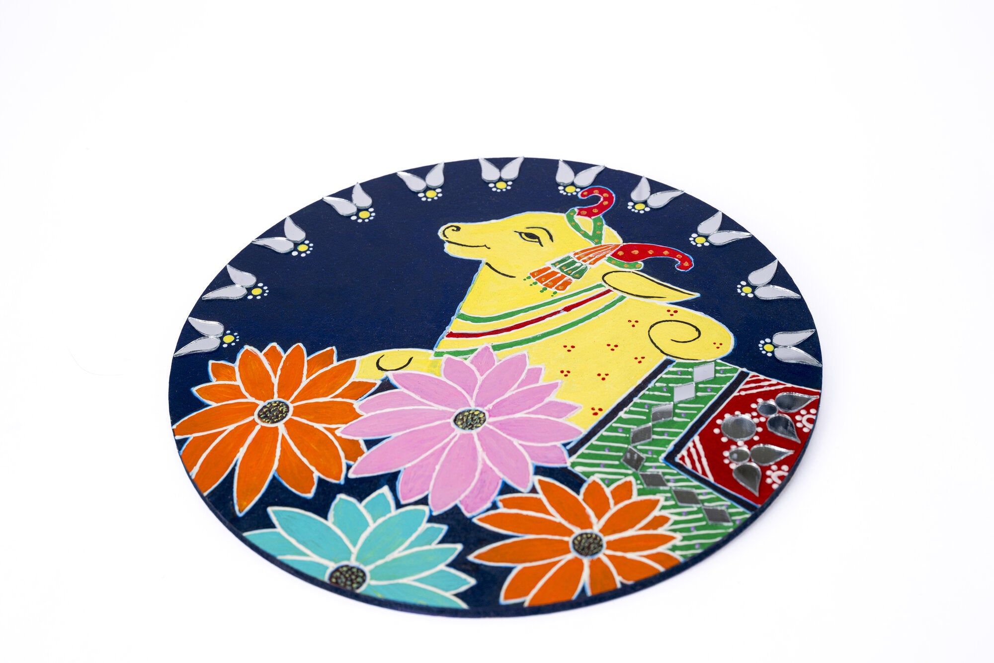 Pichwai radial (Navy blue)