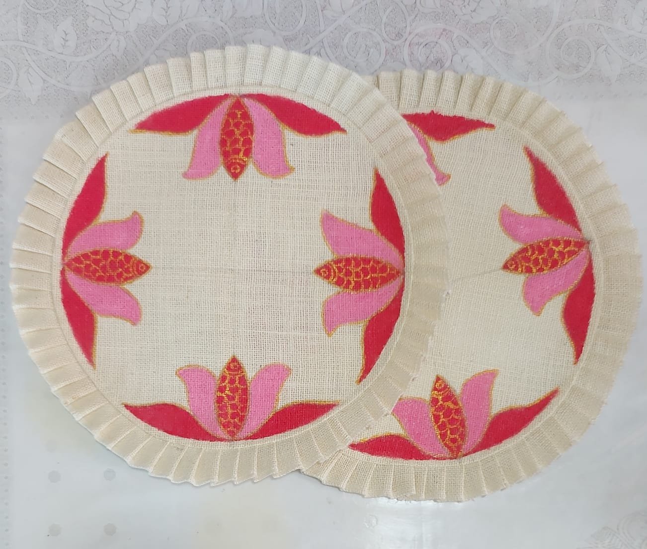 Hand painted Jute Placemats