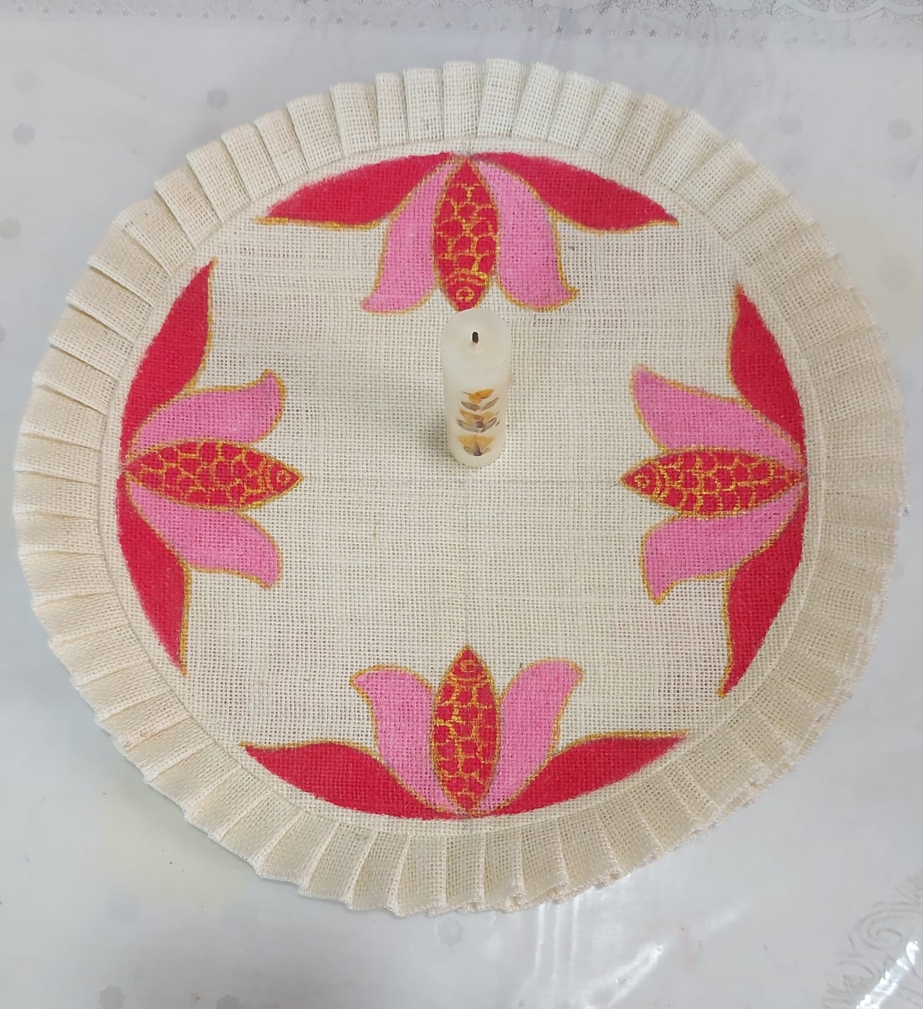 Hand painted Jute Placemats