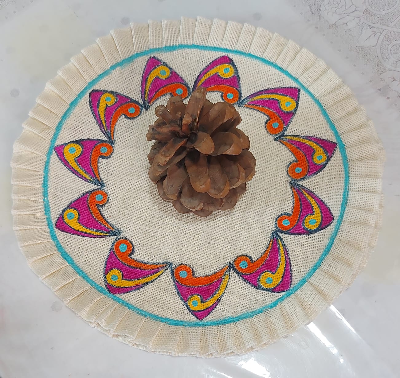 Hand painted Jute Placemats 2