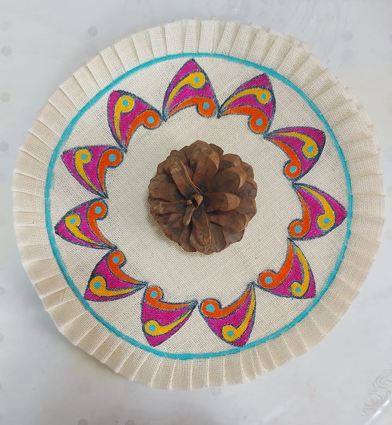 Hand painted Jute Placemats 2