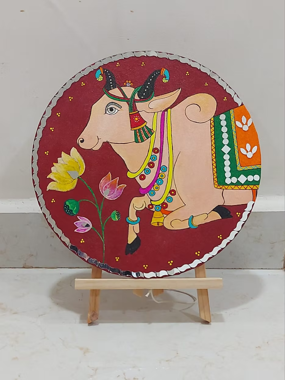 Fusion Pichwai Art on Canvas