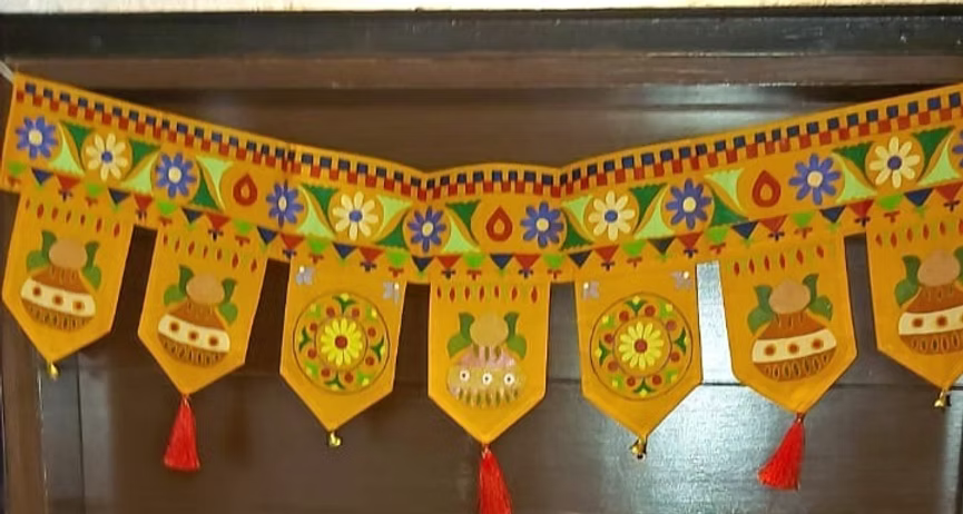 Hand painted Kutch Toran or Bunting
