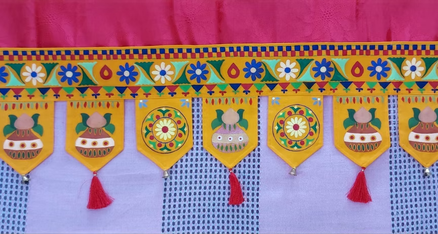 Hand painted Kutch Toran or Bunting